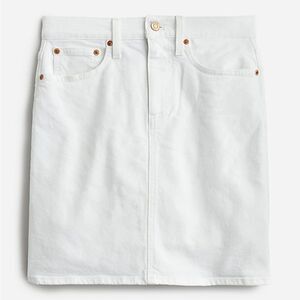 J. Crew Denim mini skirt in white